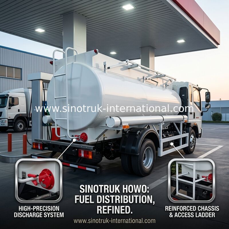SINOTRUK HOWO 4X2 6 колес Нефтяной танк 5-6CBM