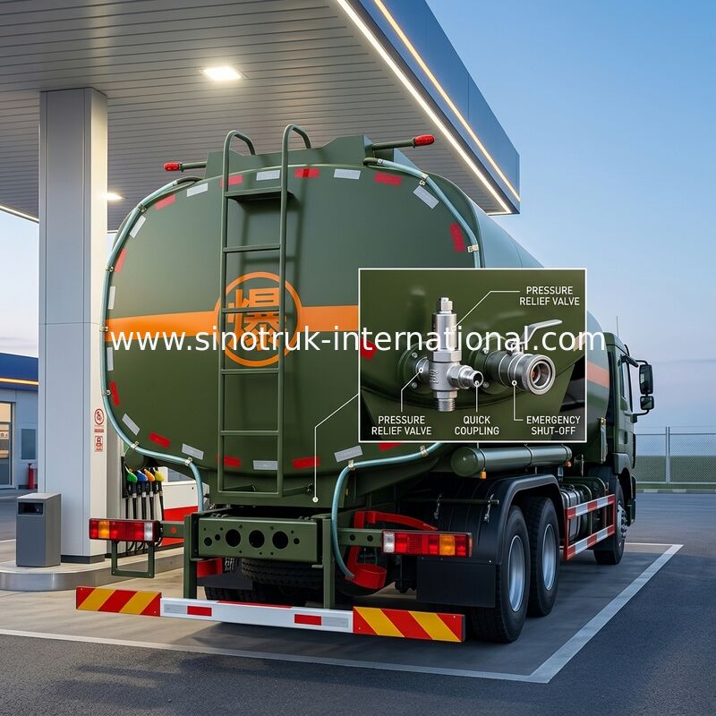 Компьютер автоцистерны мазута СИНОТРУК 30КБМ дозаправляя мобильный нефтяной танкер тележек топлива