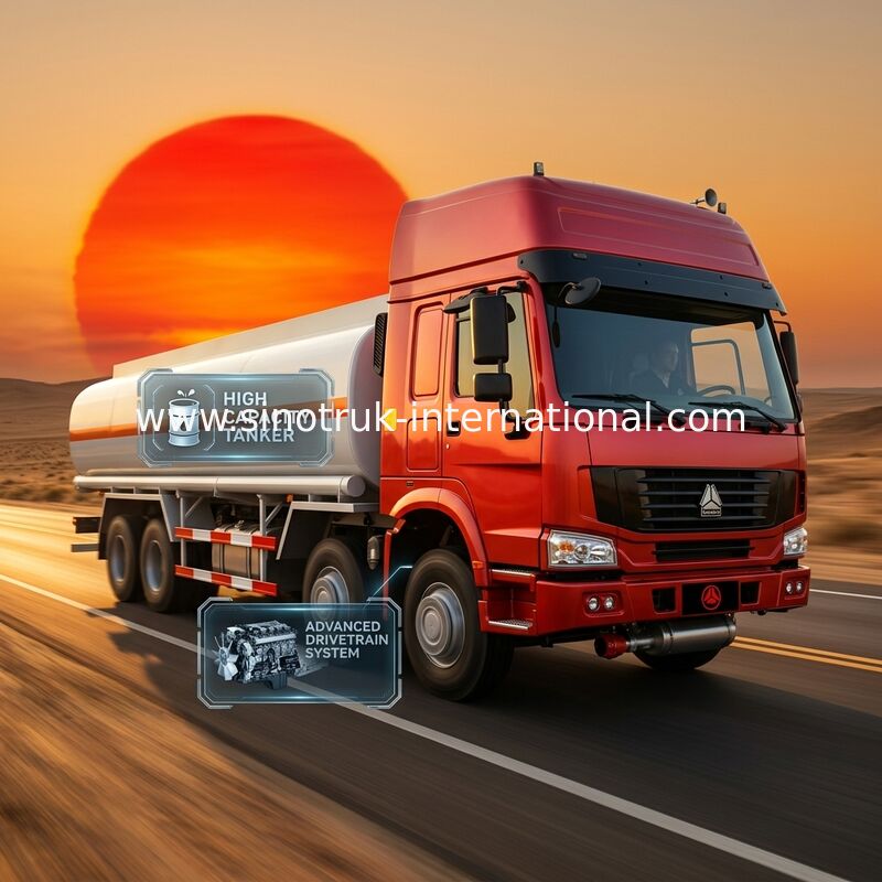 Тележка масляного бака 30CBM SINOTRUK HOWO для перевозки 8X4 RHD Euro2 336HP масла