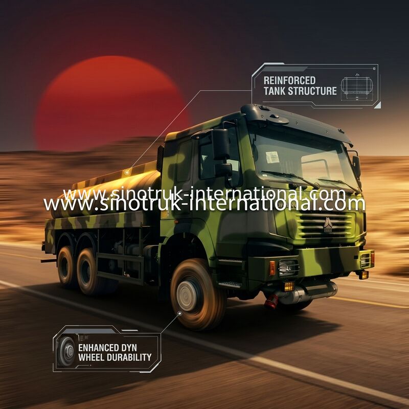 Тележка бака газолина/дизельного масла на армия 9 тонн 25000 9200 Kg × 3150mm × 2500