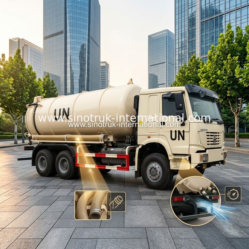 Тележка всасывания нечистот типа дисковода 6×4 с насосом с гидровлической системой управления