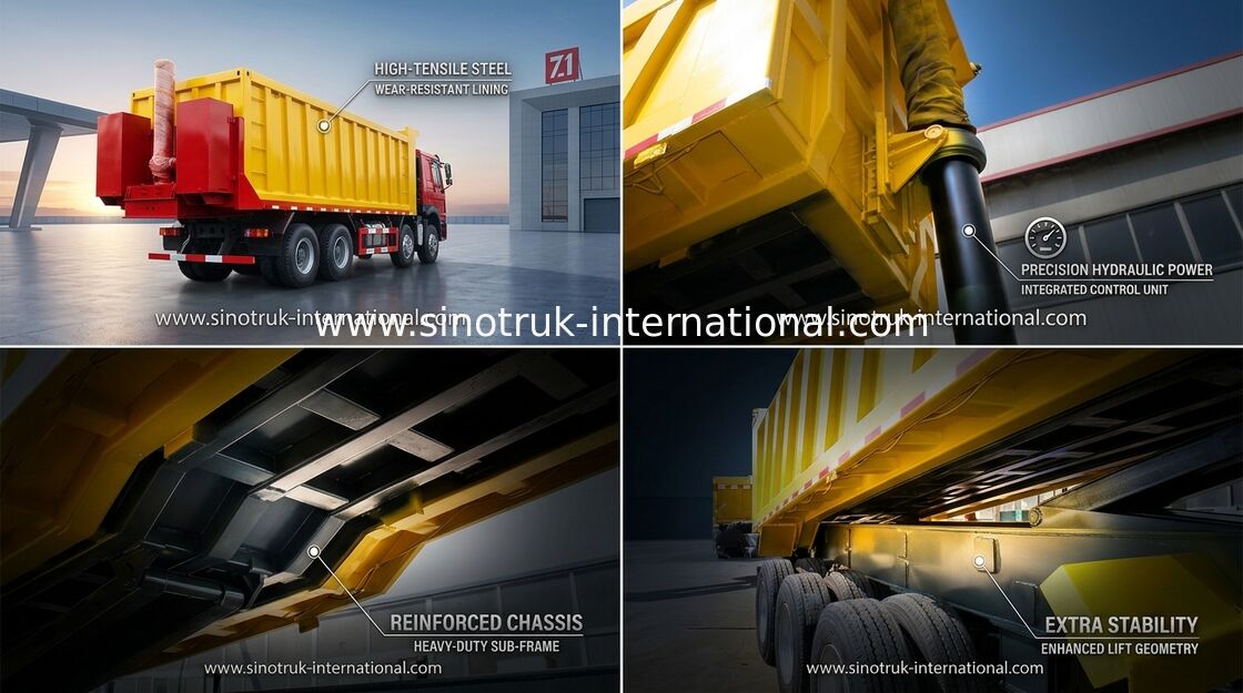SINOTRUCK HOWO Dumper Tipper тележка трейлера 25-45CBM Semi с аттестацией BV