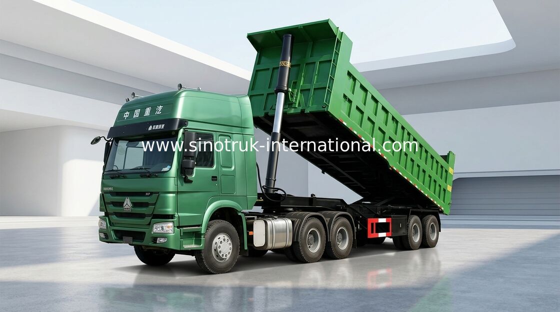 Гидровлическая Tipper тележка трейлера Semi 80 тонн 25-45CBM для перехода груза