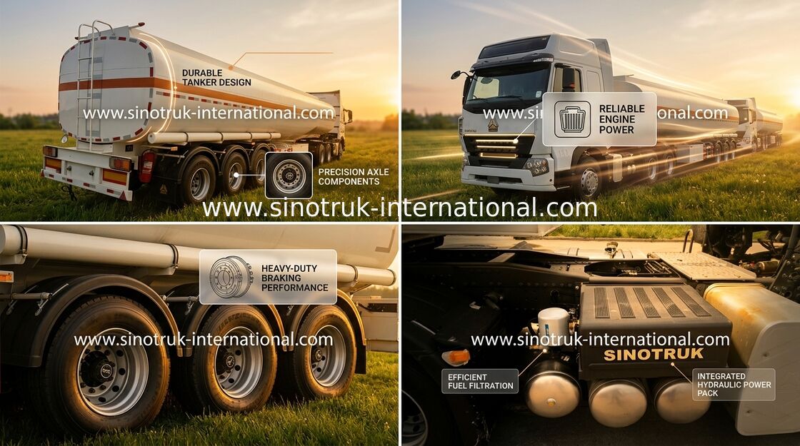 Semi тележка поставки с 50000L - бак 65000L топлива цапф тележки трейлера A7 3