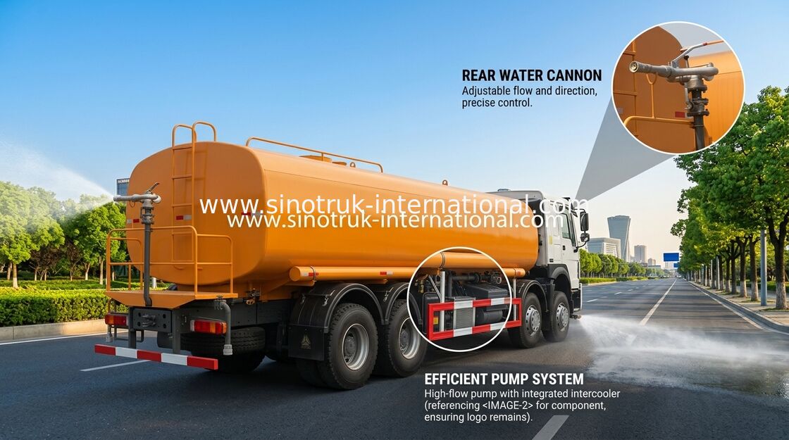 Тележка цистерны с водой 30CBM спринклера Sinotruk Howo 8 x 4 евро 2
