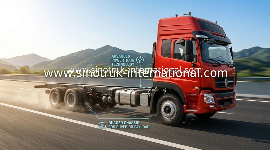 Тележка груза SINOTRUK HOWO, Van Тележка 25 тонн 6X2 LHD Euro2 290HP для снабжений