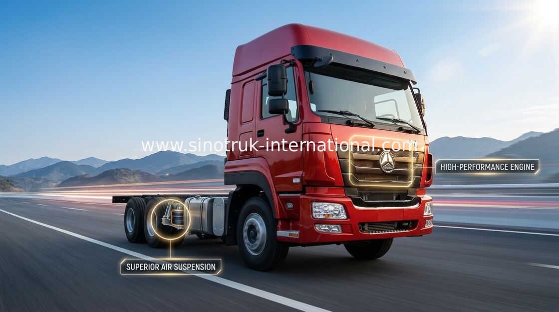 Сверхмощные тонны HP колес LHD Euro2 336 тележки SINOTRUK 30-60 груза 12