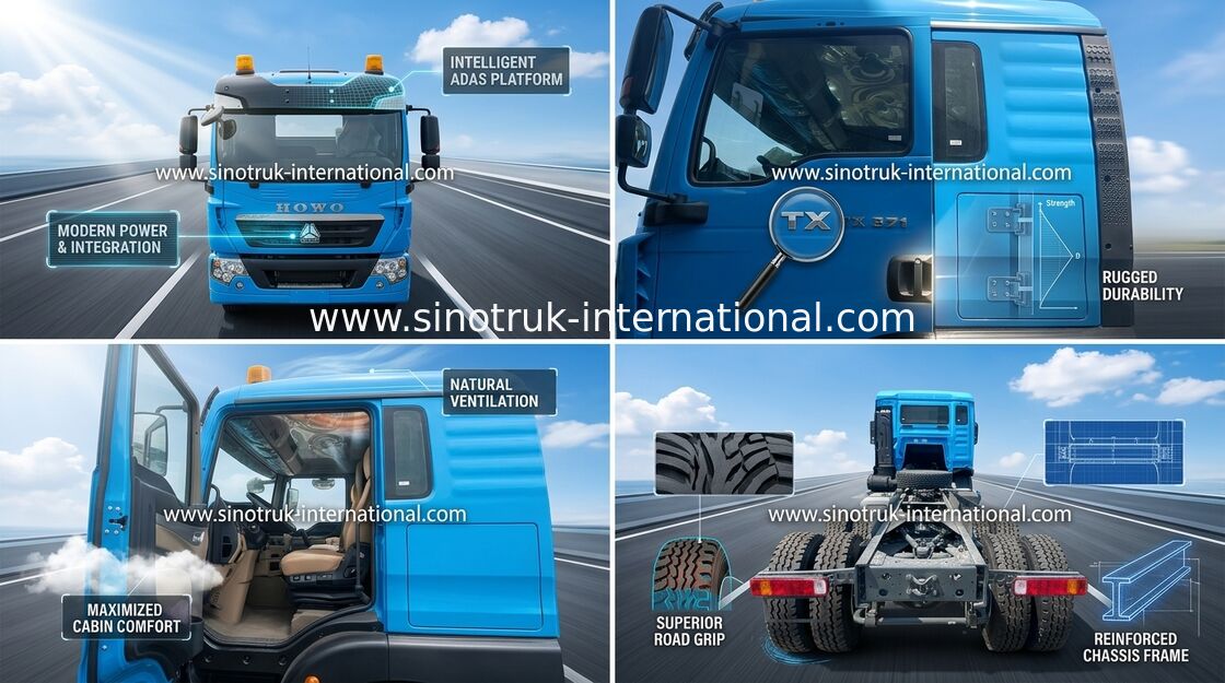 Тип тележки LHD трактора 371HP SINOTRUK HOWO 6x4