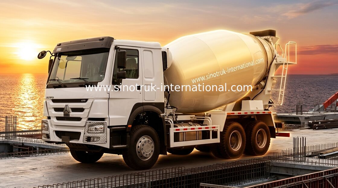 SINOTRUK HOWO LHD 6×4 10 колес Бетонный смеситель Грузовик высокая лошадиная мощность 400 л.с.