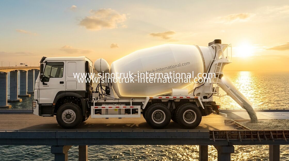 SINOTRUK HOWO 6×4 10 колесный бетонный смеситель 400 л.с. высокоэффективный LHD