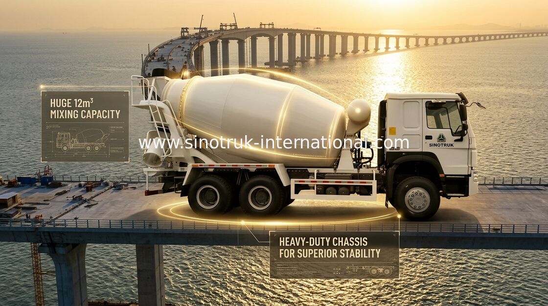Тележки 6 x 4 конкретного смесителя 10-20CBM SINOTRUK HOWO конструкция 340Hp евро 2