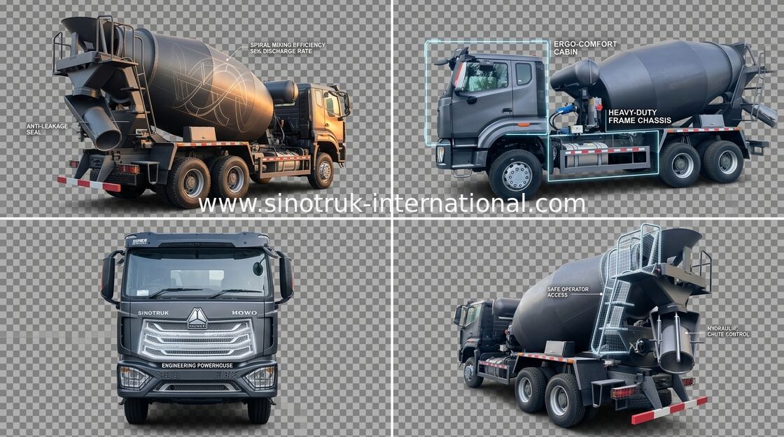 Sinotruk Howo N7 Бетономеситель 6-10CBM 6 X 4 Euro 2 380 л.с.