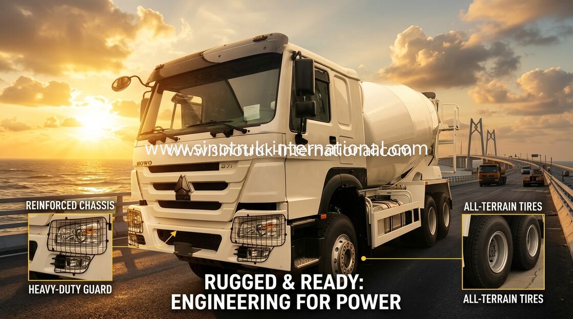 HOWO 371HP 10m3 бетономешальник с насосом и мотором Eaton для тяжелого строительства