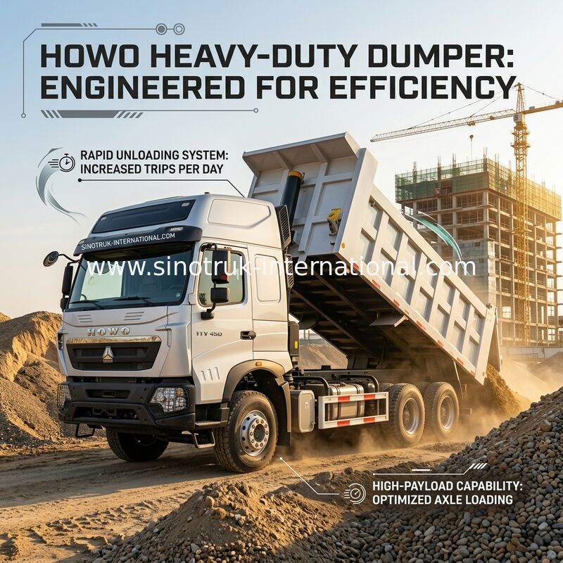inotruk Новый Howo Tipper Dump Truck Шасси Weichai Двигатель 8 × 4 LHD 430 л. с.