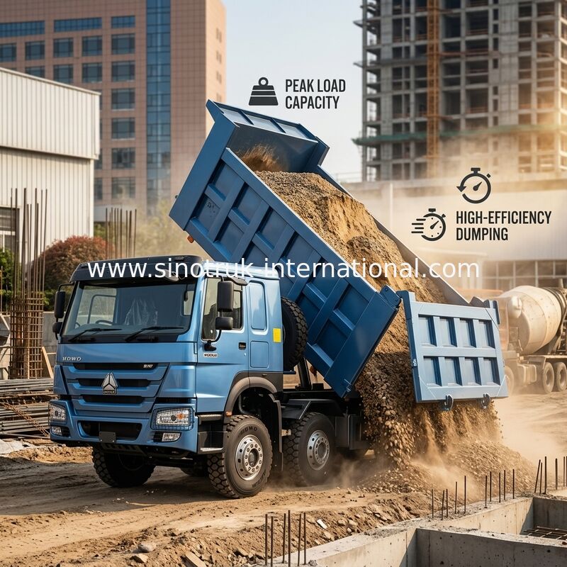 Направляющий грузовик SINOTRUK HOWO 380HP 12 колес LHD 31 тонна 20-30CBM ZZ3317N3567B1R