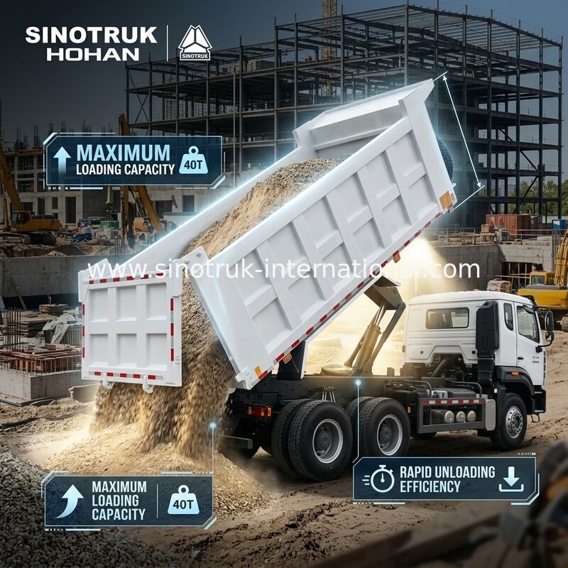 SINOTRUK HOWO 400 л.с. Дампер для строительства N7 Военный предупреждающий фонарь