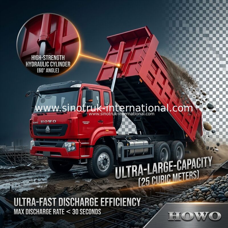 SINOTRUK HOHAN Новый Howo 6X4 RHD 10 колес с укрепленной брезентой твердой задней дверью Эффективный транспорт
