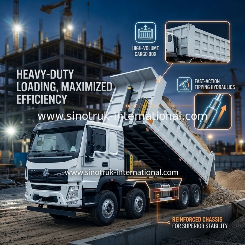 SINOTRUK HOWO 380HP Свертоход 12 колес LHD 31 тонны 20-30CBM V7-X кабины