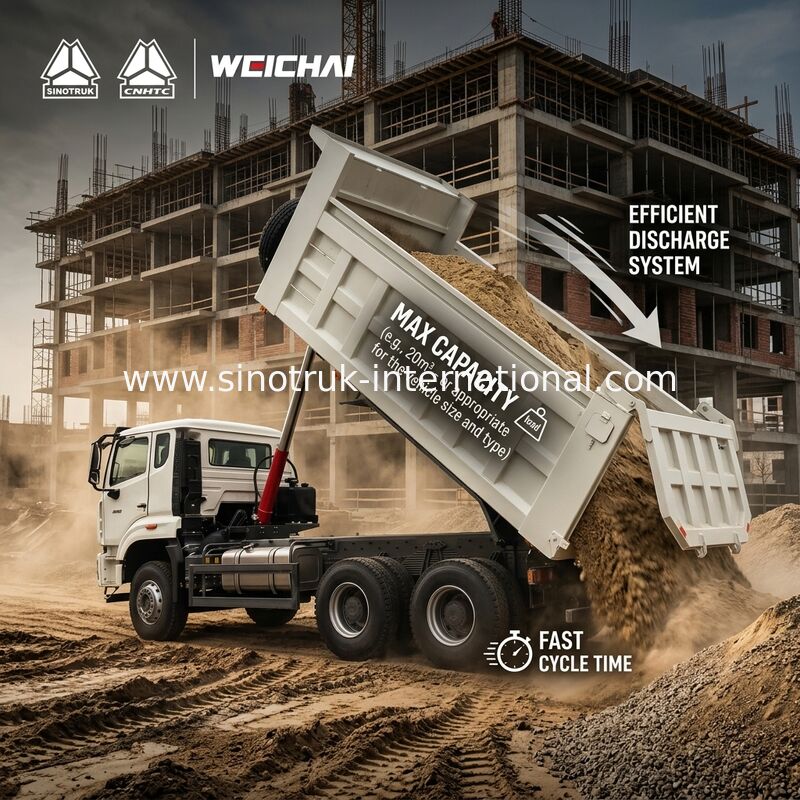 30 - 40 тонн РХД 10 колес Платформа Sinotruk Howo 6x4 Накладной грузовик для строительства