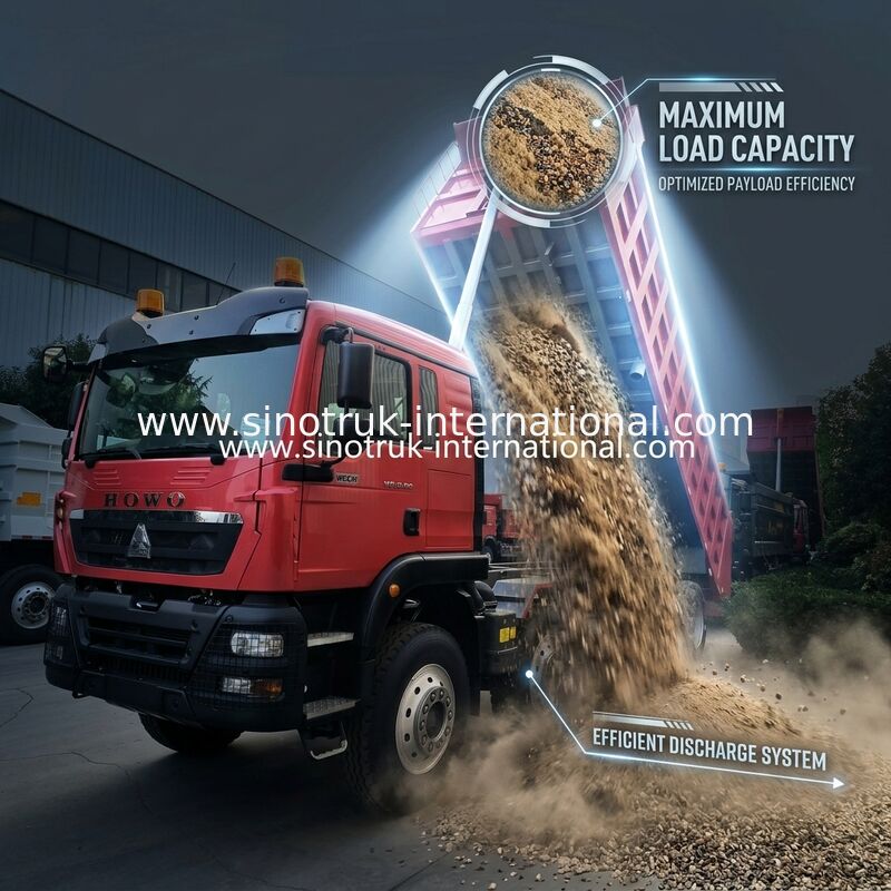 8 × 4 Lhd 12 колес Sinotruk Tipper 400hp Евро 2