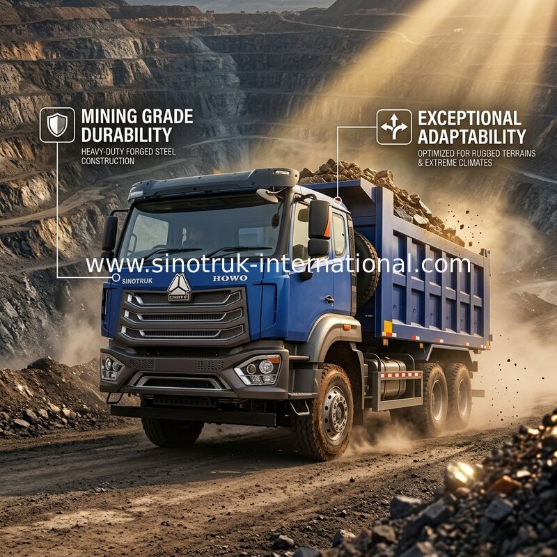 Нагрузчик с наклоном SINOTRUK HOHAN 371HP 10 колес LHD 40 тонн 20-30CBM ZZ3317N356JB1