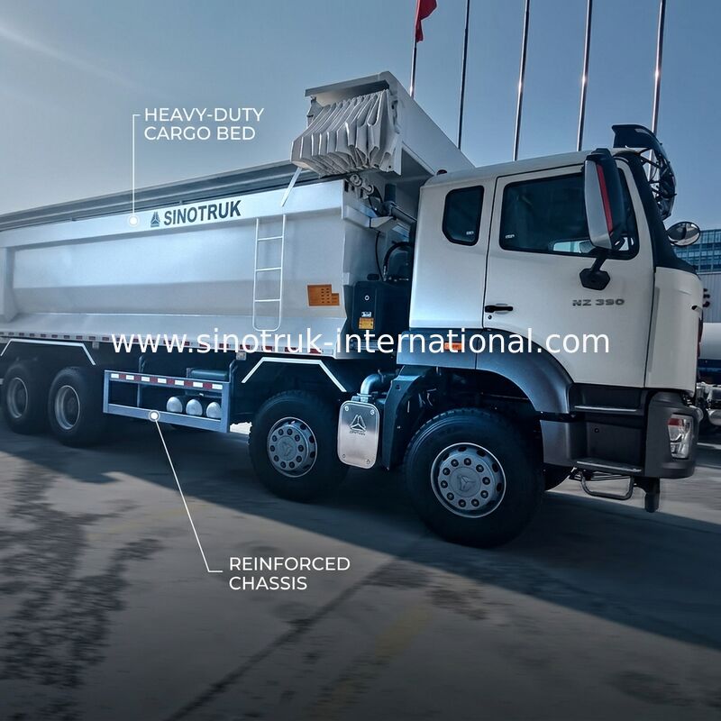 Sinotruk HOHAN Новый HOWO 8X4 Дэмп-Трак 380hp 12 колес Белый H77L ZZ3317V386JB1R U тип