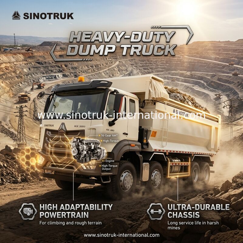 ZZ3317V386JB1R Высокая лошадиная мощность Низкое потребление топлива 380 л.с. Белый грузовик типа U HOWO