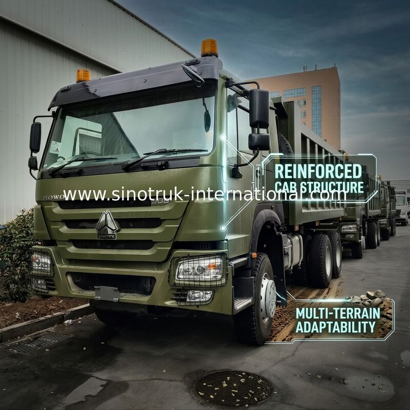 SINOTRUK HOWO 400 л.с. Грин-Теппер Дэмп-Трак RHD 6×4 12 колес Высокая лошадиная мощность