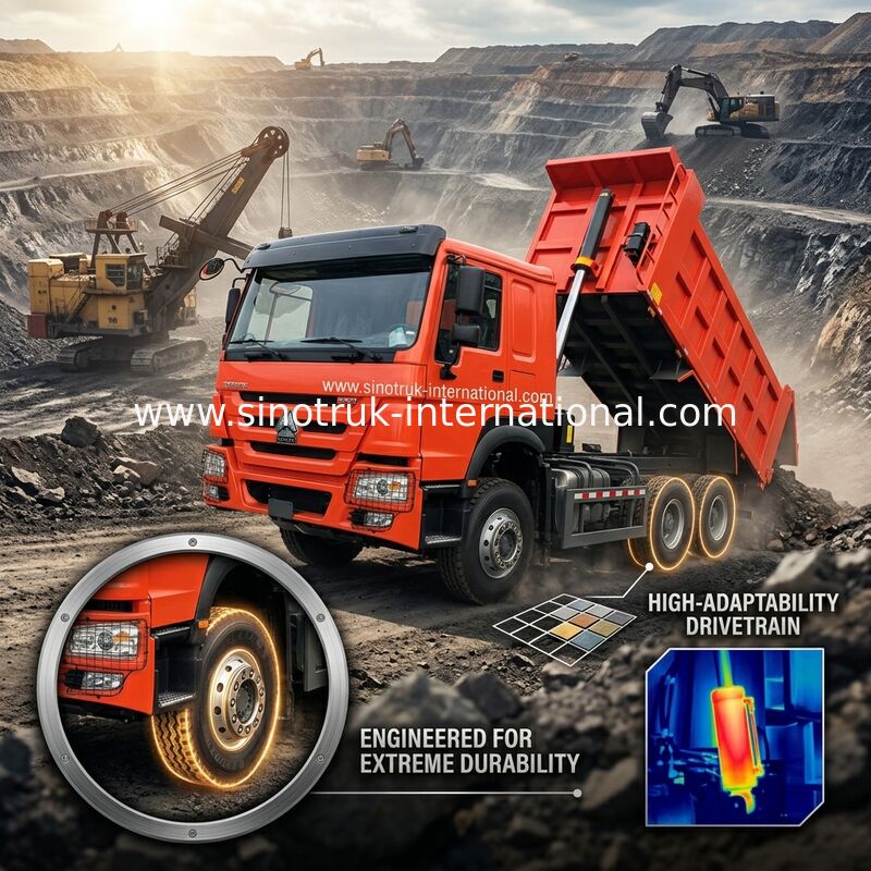 Sinotruk Howo Tipper Dump Truck Weichai 380hp 10 колес 6 × 4 Lhd 20CBM