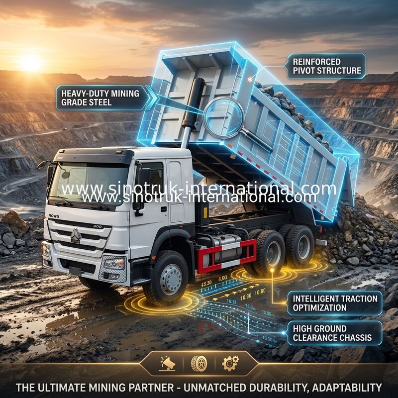 ZZ3257V3847B1 Высокая лошадиная мощность HOWO Типпер грузовик 6×4 10 колес 400 л.с. Низкое потребление топлива