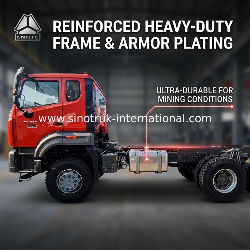 Sinotruk Новый Howo Tipper Dump Truck Шасси Weichai Двигатель 6 × 4 LHD Оранжевый цвет