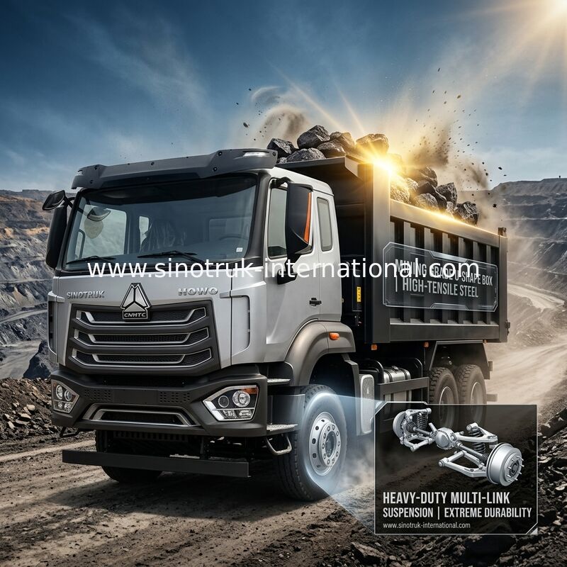 Серебр диаманта самосвала LHD 6X4 400HP Tipper кабины SINOTRUK HOWO N7