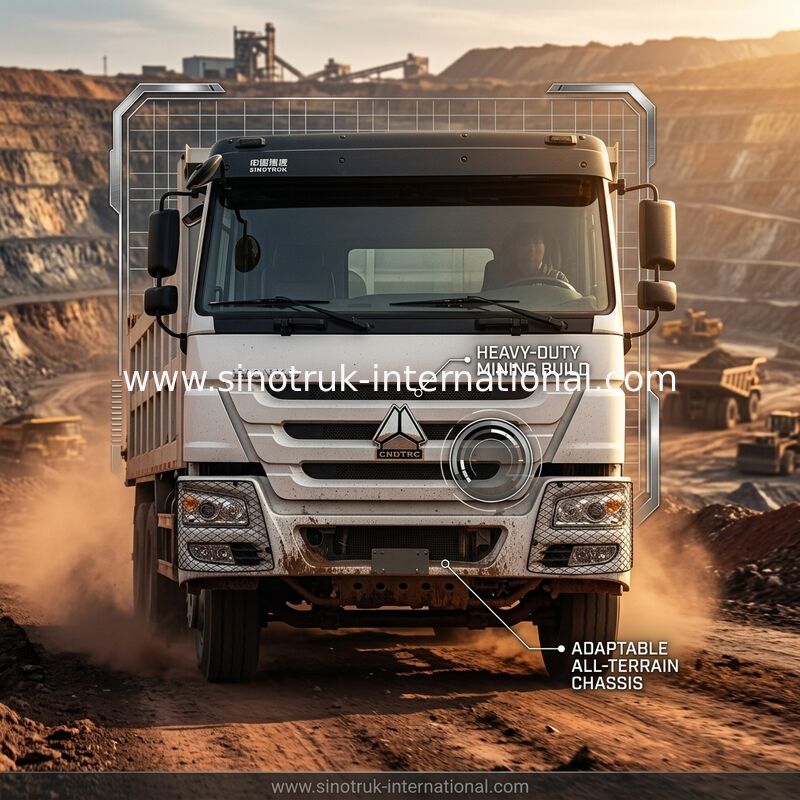 Белизна LHD 10Wheels самосвала 6×4 400HP 20CBM Tipper SINOTRUK HOWO