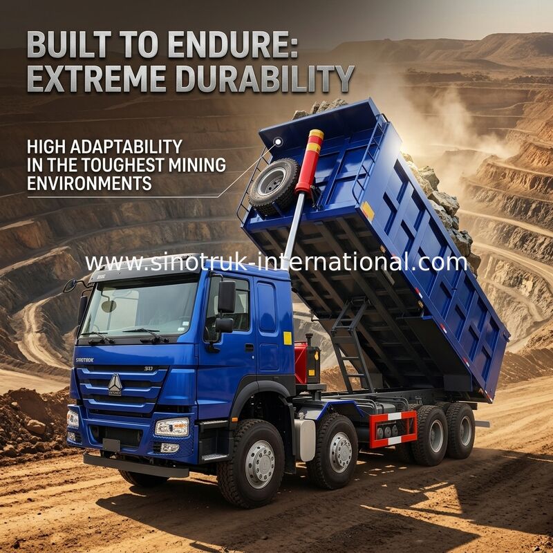400HP низкая лошадиная сила самосвала RHD 6×4 12wheels Tipper расхода топлива HOWO голубая высокая