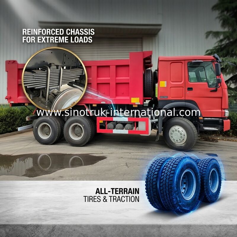10 расход топлива лошадиной силы 400HP тележки Tipper колес LHD HOWO 6x4 высокий низкий