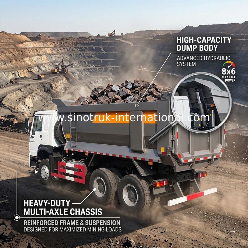 Самосвал SINOTRUK HOWO 25t 336HP 6X4 LHD 10 Tipper - 25CBM ZZ3257N3647A