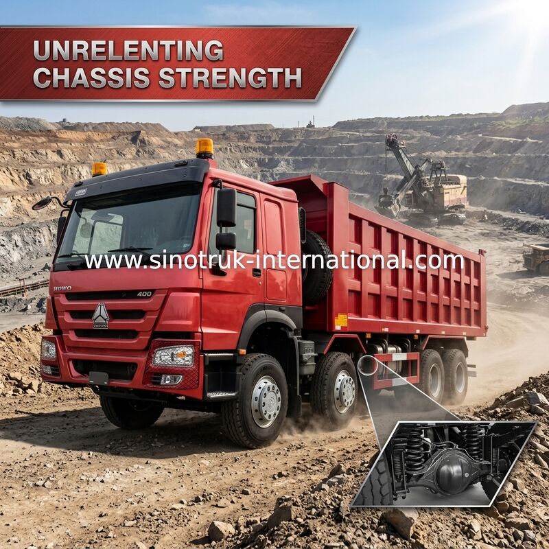 САМОСВАЛ LHD TIPPER SINOTRUK КРАСНЫЙ HOWO 400HP 8×4