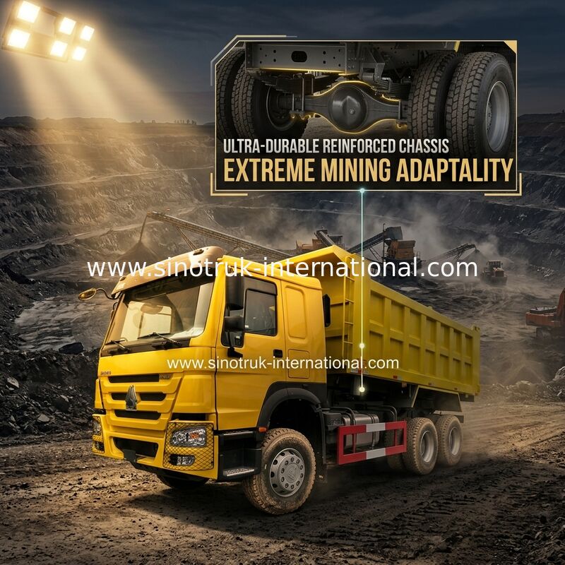 Самосвал Tipper SINOTRUK HOWO 400HP для конструкции A7 желтого ZZ3257V3847B1
