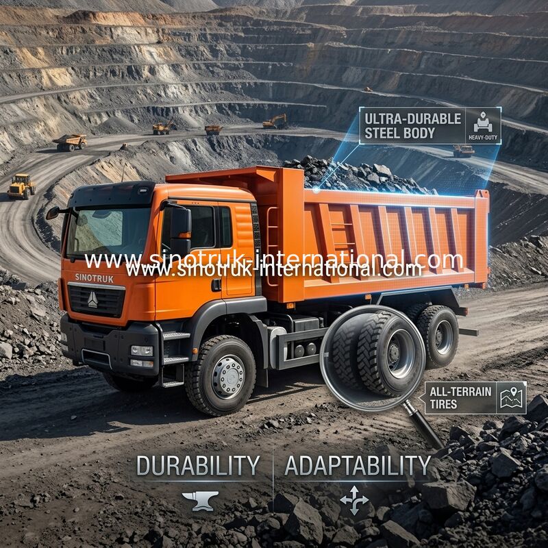 Оранжевое Sinotruk самосвал новое 371HP LHD Tipper Howo 6 x 4