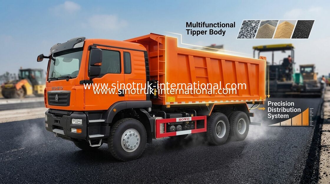 Самосвал Tipper большой емкости HOWO RHD на конструкция 30 до 40 тонн