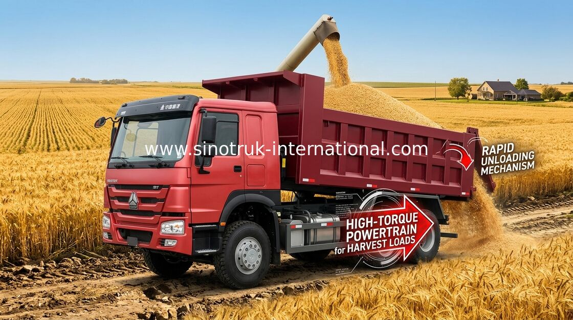 Тележка сброса 10 Tipper SINOTRUK HOWO - 25CBM с игроком места подвеса воздуха МИНИЫМ