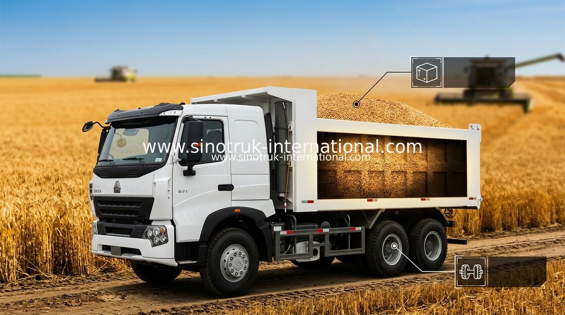 Тележка сброса A7 Tipper SINOTRUK HOWO коммерчески 30 до 40 тонн для конструкции