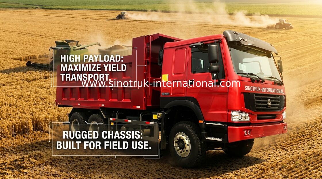 Тонна 10-25CBM ZZ3257N3647A тележки сброса 6X4 Tipper Sinotruk Howo RHD 371HP 25