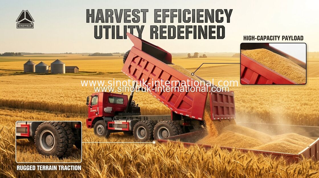 Тележка сброса 6X4 Tipper SINOTRUK HOWO 70 минируя LHD 371HP 70tons ZZ5707S3640AJ