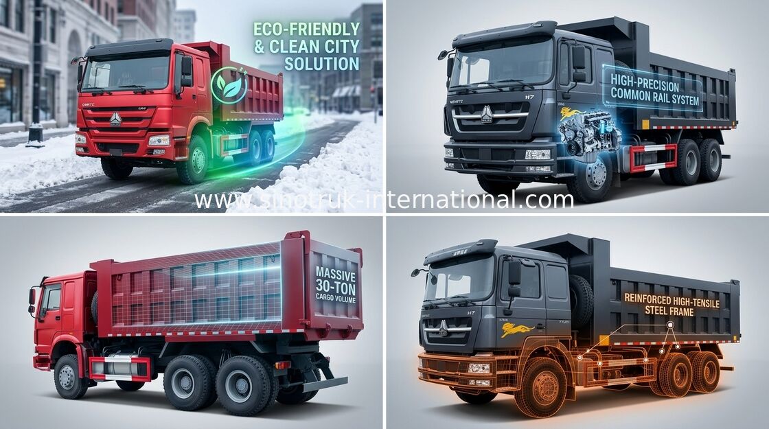 Тележка сброса SINOTRUK Tipper HOWO 10 катит 371HP товары нагрузки 25-40tons 10-25CBM