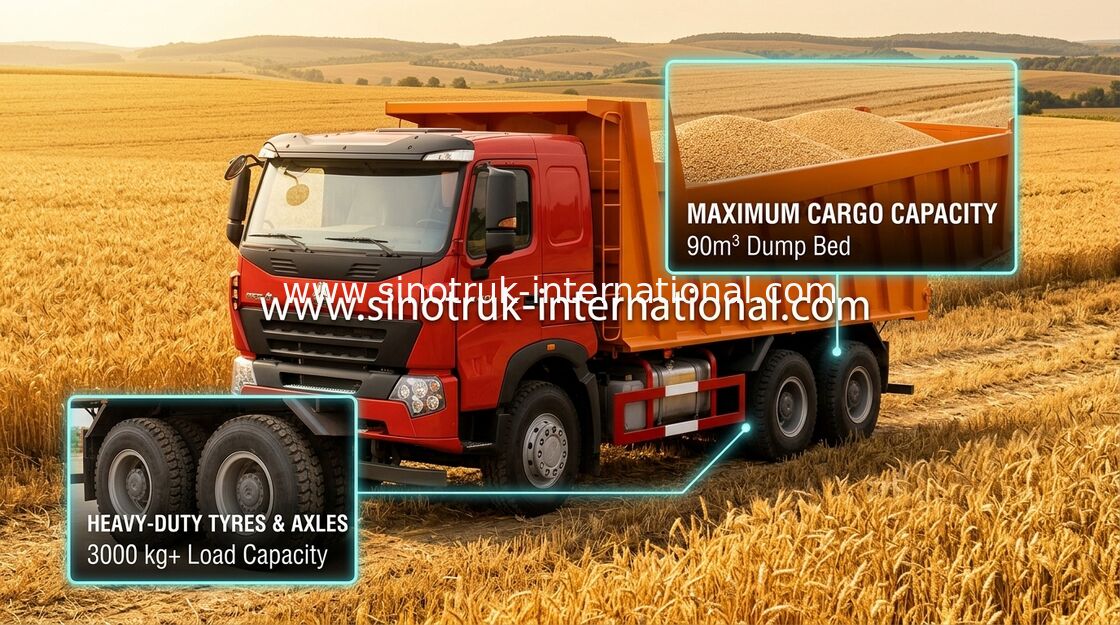 Тележка сброса SINOTRUK Tipper HOWO A7 336HP для горнодобывающей промышленности ZZ3257N3847N1