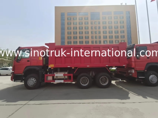 Самосвал RHD 6×4 336HP Tipper SINOTRUK HOWO в красном цвете