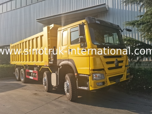 Желтый цвет × 4 минируя RHD колес 400Hp 8 самосвала 12 Tipper Sinotruk Howo
