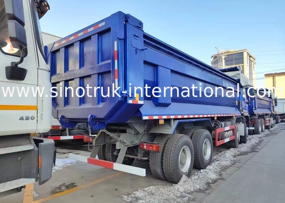 RHD 8×4 12 колес ZZ3317V3847B1R Высокая лошадиная мощность Низкое потребление топлива 380 л.с. Синий грузовик HOWO Tipper