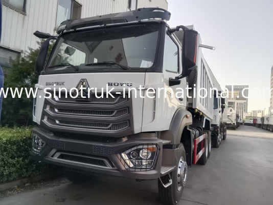 2 пассажира Sinotruk Hohan Tipper Dump Truck Weichai Двигатель 6 × 4 LHD 380 л.с. с ручной трансмиссией